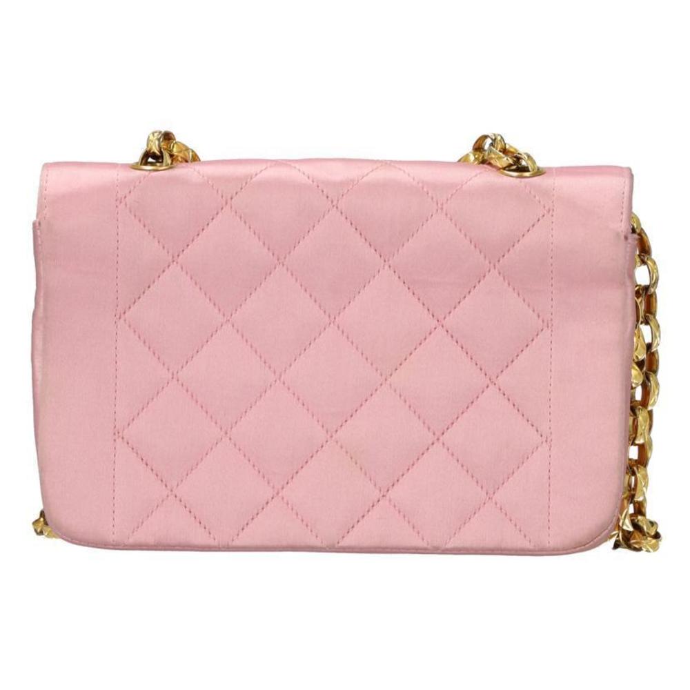 Chanel Bag Black Single Flap Chain Shoulder Satin